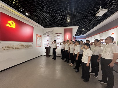 商南公司结合党支部发展“赓续红色血脉，砥砺奋进征程——庆祝中国共产党成立104周年”主题党日活动